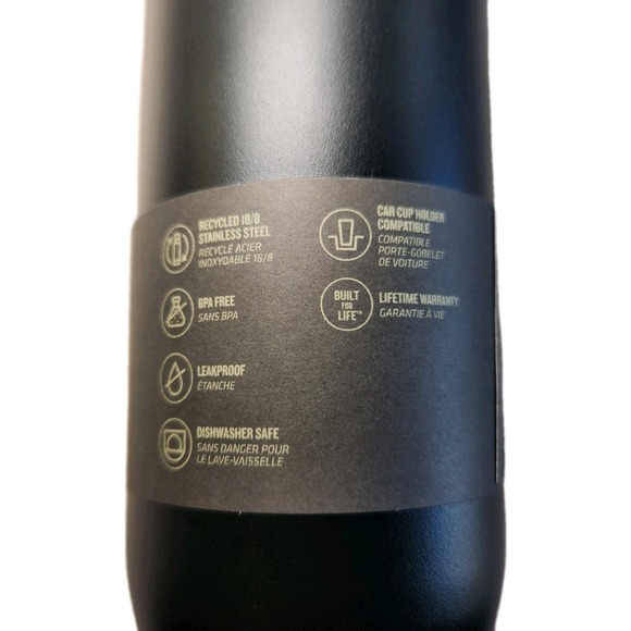 STANLEY Slim Bottle 20 Oz. Black Chroma Purple Iridescent Screw Top NEW - Picture 4 of 6